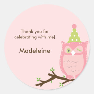 Guess Whooo? Favour Sticker or Envelope Seal