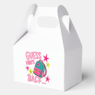 Guess Who's Back Again Funny Back to School Favour Box