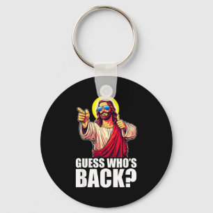 Guess Whos Back_ Christian Jesus Sungles Happy Eas Key Ring