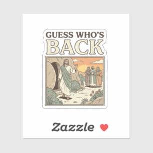 Guess Whos Back Resurrection Humour Vintage Design