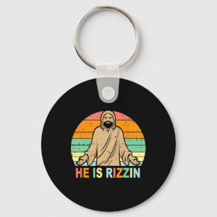 Guess Who's Byck Byck Again Happy Easter! Jesus Ch Key Ring