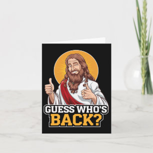 Guess Who's Byck Jesus Good Friday Easter Funny Ch Card