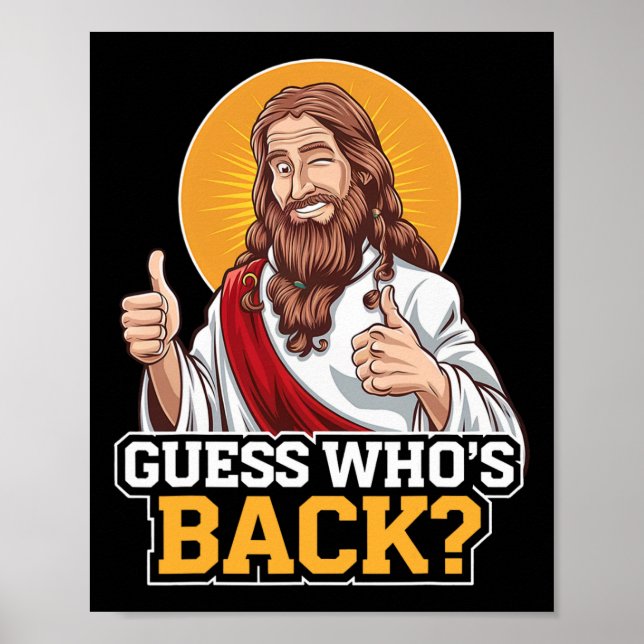 Guess Who's Byck Jesus Good Friday Easter Funny Ch Poster (Front)