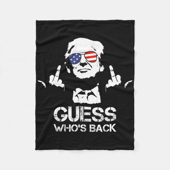 Guess Who's Ck Trump  Fleece Blanket (Front)