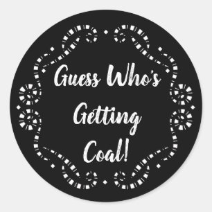 Guess Who's Getting Coal   Sticker