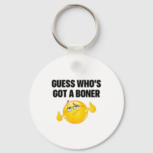 Guess Who's Got A Cheeky Joke Sarcastic Adult  Key Ring
