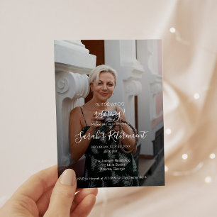 Guess Who's Retiring? Female Photo Invitation