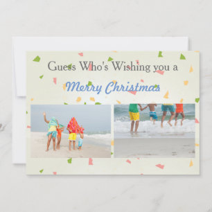 Guess Who's Wishing 5 Photos - Christmas Card