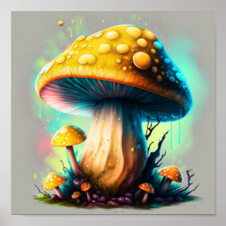 Guessowii Amanita Muscaria Poster