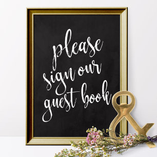 Guest Book Affordable Chalkboard Wedding Sign