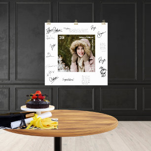Guest Book Alternative Graduation Photo Poster