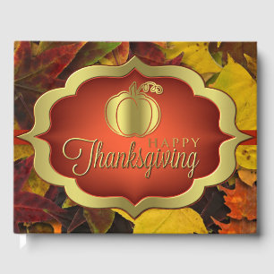 Guest Book - Autumnal Happy Thanksgiving
