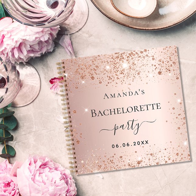 Guest book bachelorette party rose gold (Creator Uploaded)