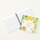 Guest book bees honey yellow florals baby shower