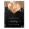 Guest book birthday black gold glitter name