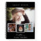 Guest book birthday black white photo collage