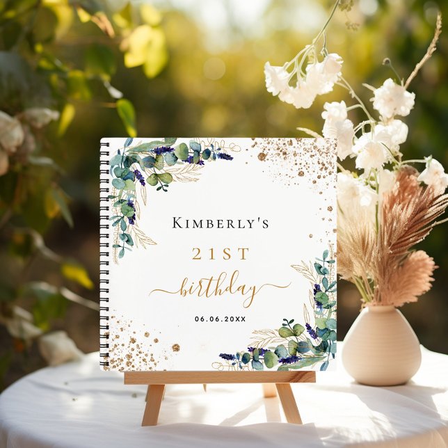 Guest book birthday eucalyptus greenery (Creator Uploaded)