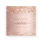 Guest book birthday rose gold monogram