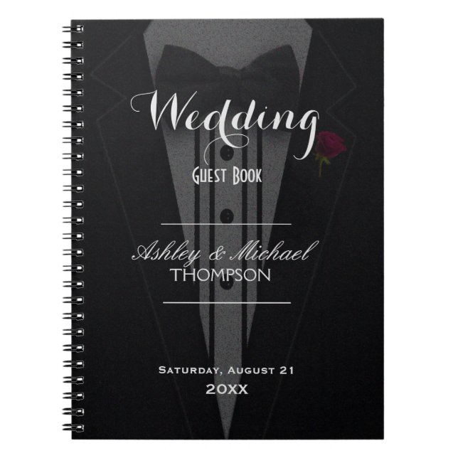 Guest Book | Black Tuxedo (Front)