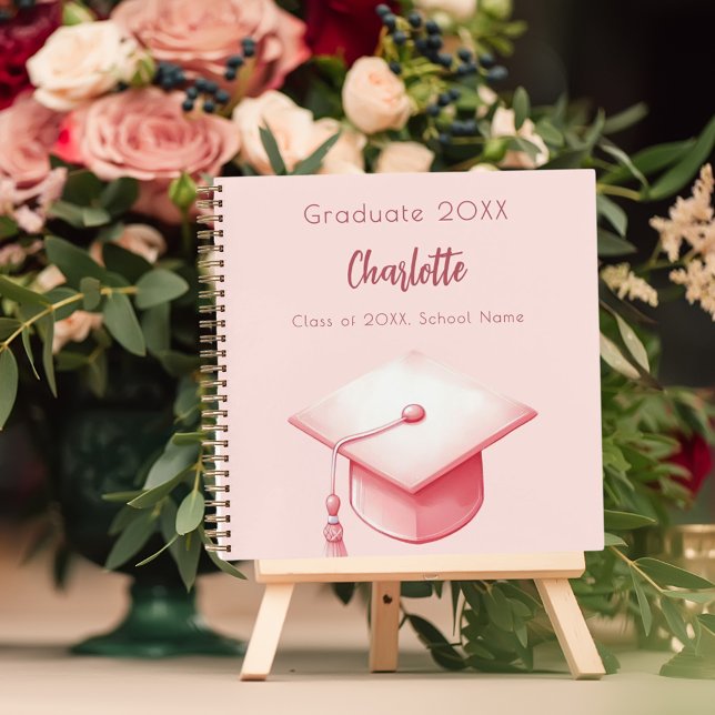 Guest book blush pink graduation party (Creator Uploaded)