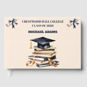 Guest Book-Custom Name & Class Year Keepsake Book