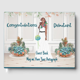 Guest Book for Black Debutante Celebration