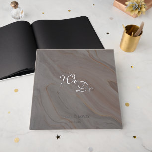 Guest Book for Wedding Elegant Black Theme