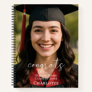 Guest book graduation party photo congrats