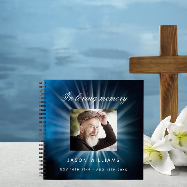 Guest book memorial funeral blue sky photo (Creator Uploaded)