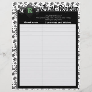 Guest Book Pages for Wedding Album