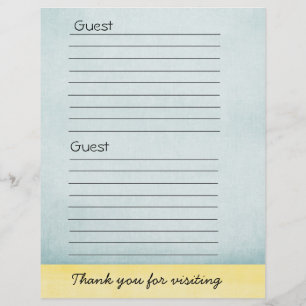 Guest book Paper