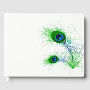 Guest Book-Peacock Feathers Guest Book