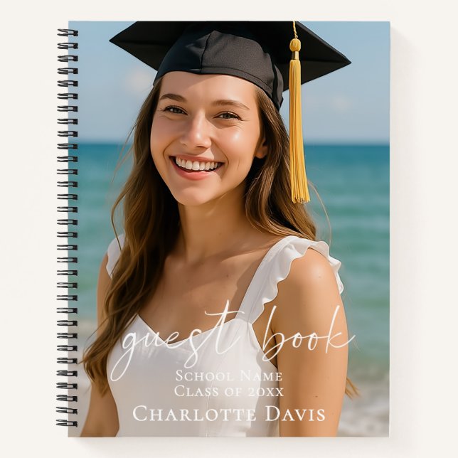 Guest book photo graduation party script (Front)