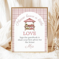 Guest book Pink Fresh off the market Bridal Shower