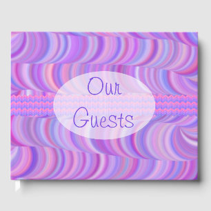 Guest Book - Purple Curves