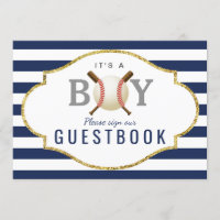 Guest Book Sign | Baseball Boy Baby Shower