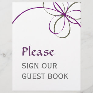 Guest Book Sign Flyer