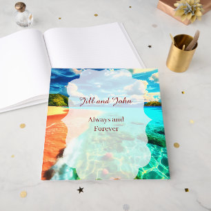 Guest Book Wedding Beach Custom Keepsake