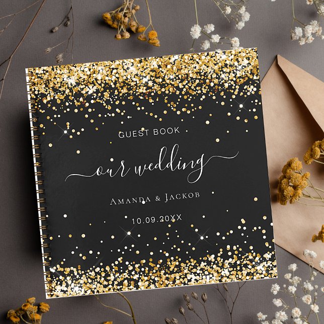Guest book wedding black gold (Creator Uploaded)