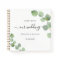 Guest book wedding eucalyptus greenery