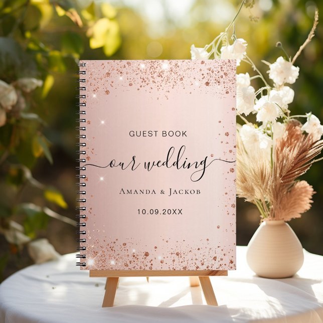 Guest book wedding rose gold names budget (Creator Uploaded)
