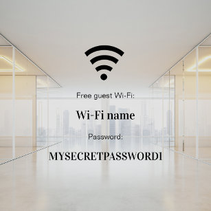 Guest customer wifi network password