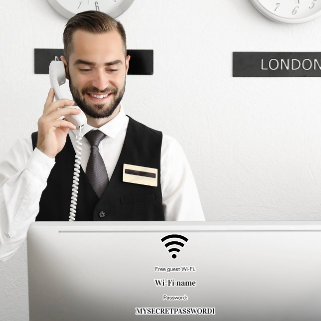 Guest customer wifi network password (Creator Uploaded)