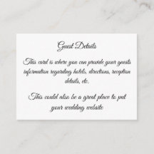 Guest Detail Card