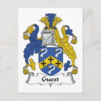 Guest Family Crest Postcard