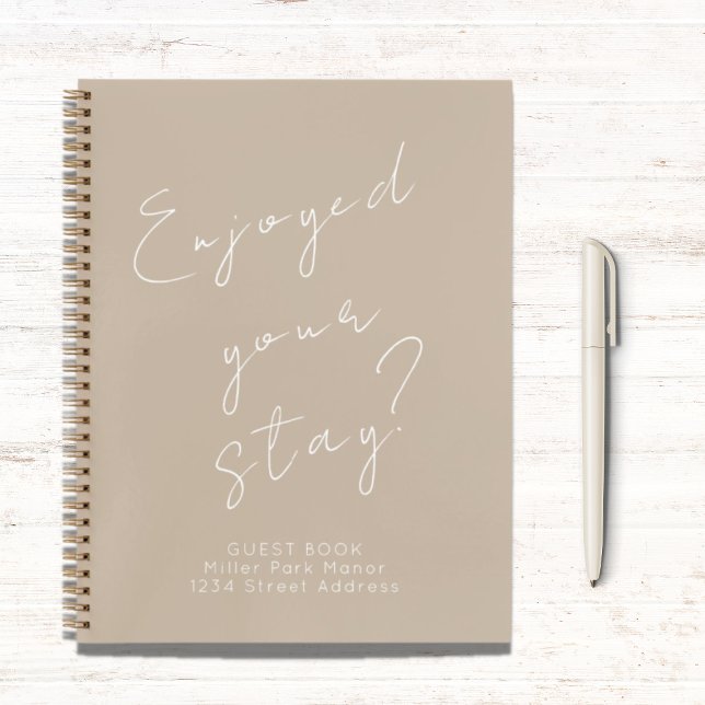 Guest Feedback Guest Book Beige (Creator Uploaded)
