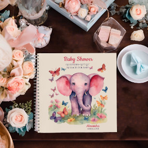 Guest Gift List Baby Shower Notebook