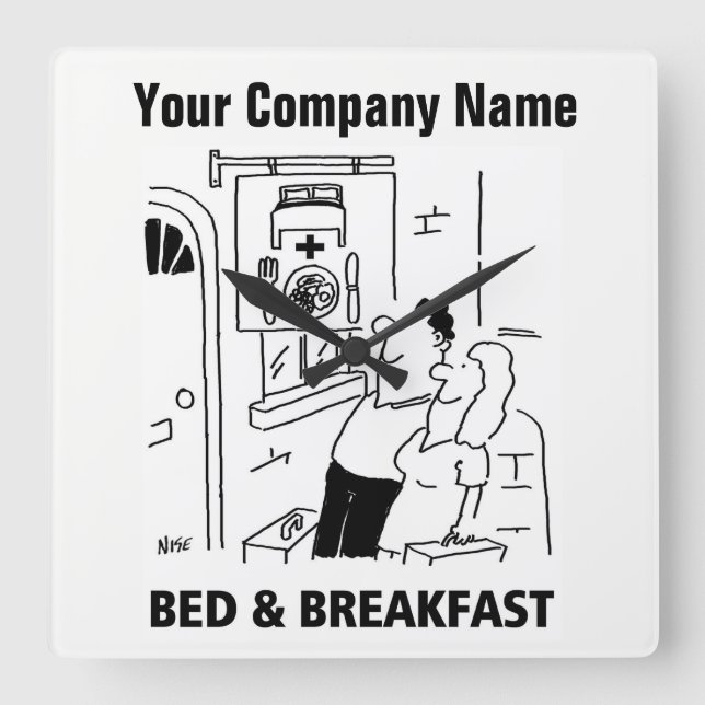 Guest House Cartoon Clock (Front)