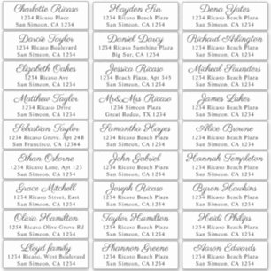 Guest Names Address 27 Personalized Shipping Label