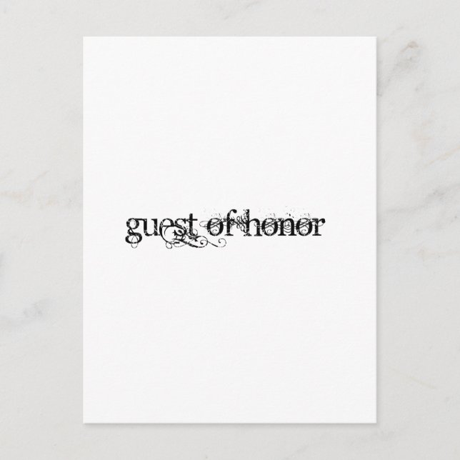 Guest of Honour Postcard (Front)